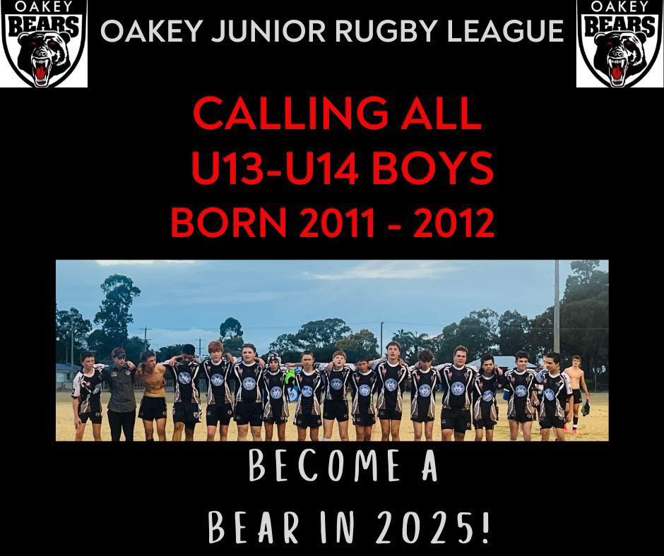 Oakey Junior Rugby League | Oakey QLD