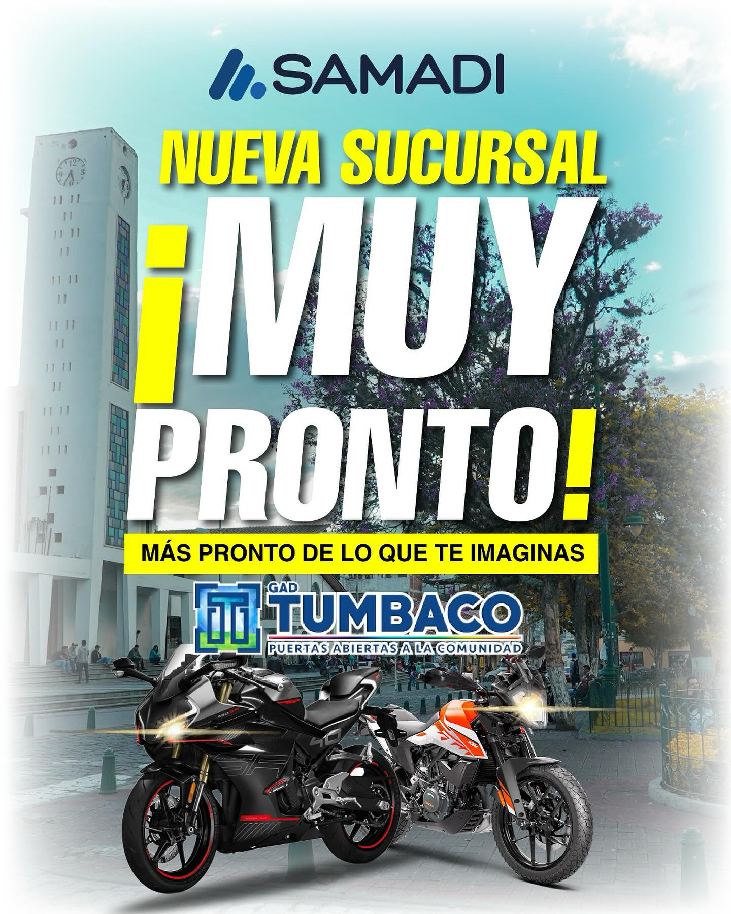Samadi - ¡TUMBACO, PREPÁRATE! 🏍️🔥 Muy pronto Samadi Motos , el mega ...