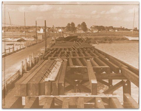 Skipjack - Photo of the building of the last wooden bridge from Chance ...