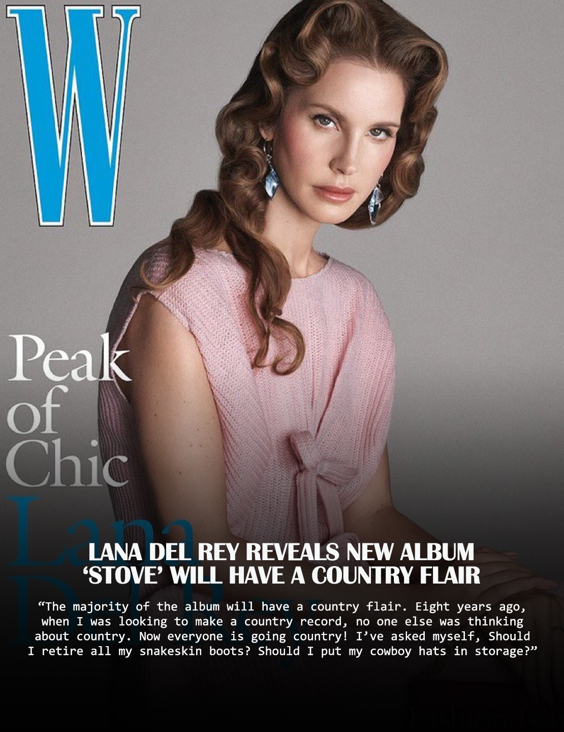 W US Magazine 2025 ラナデルレイ Lana Del Rey Lana Del Rey for W