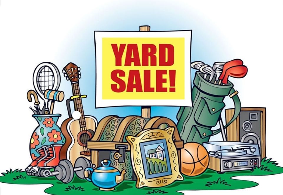 YARD SALE Fri & Sat 16 & 17 Oct 8am - 1pm each day