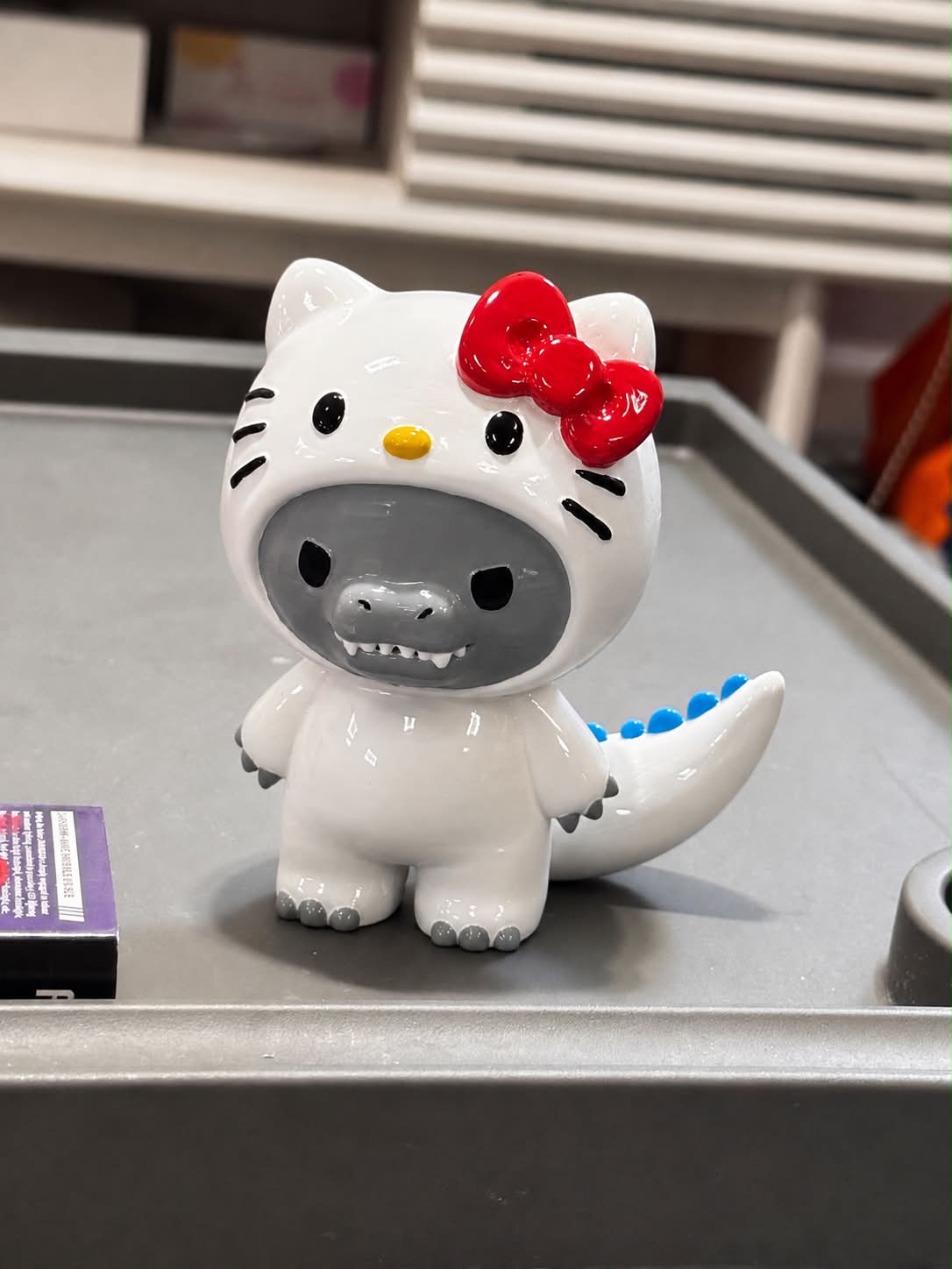 Hello Kitty x Godzilla 3D printed ceramic figurine test print