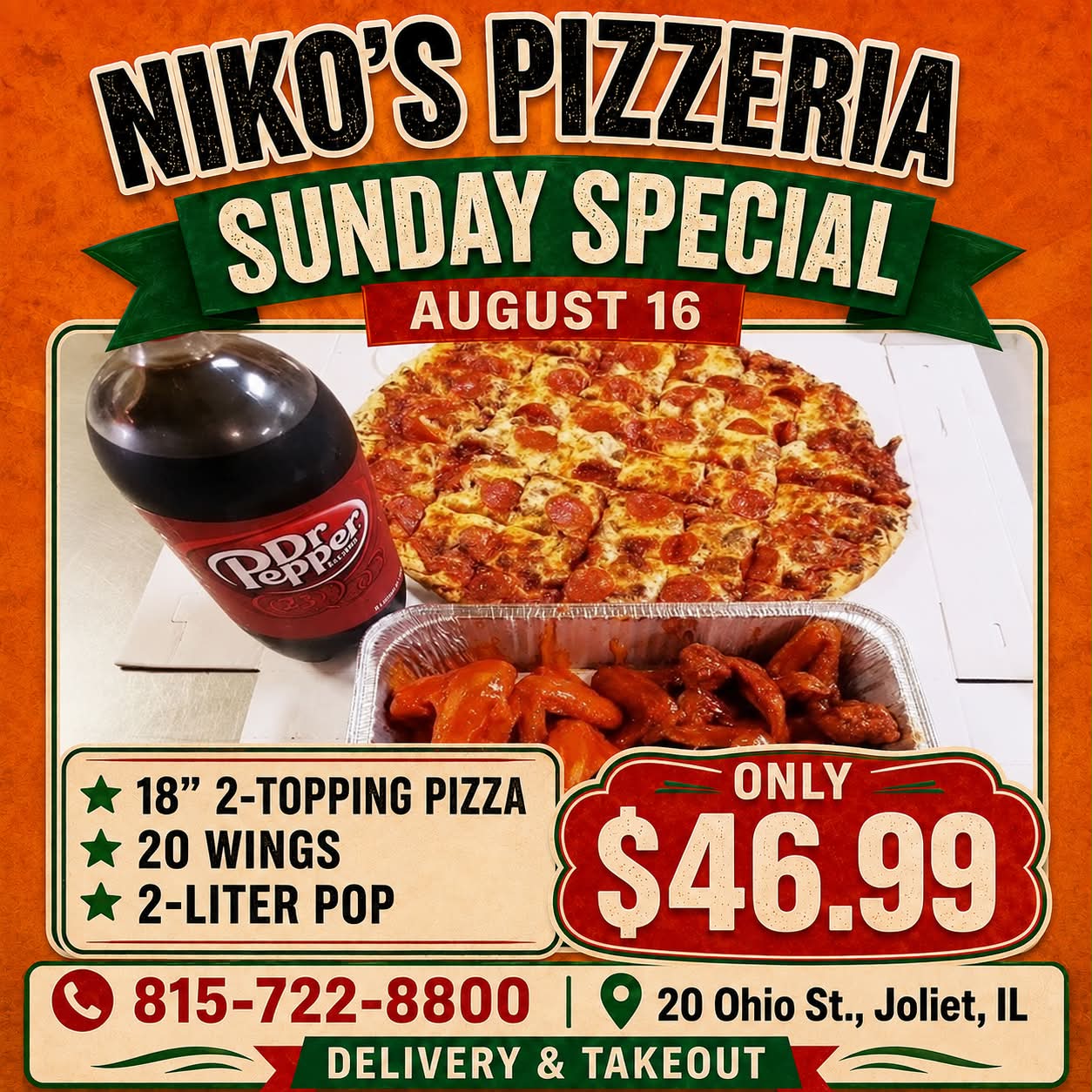 Niko's Pizzeria | Joliet IL