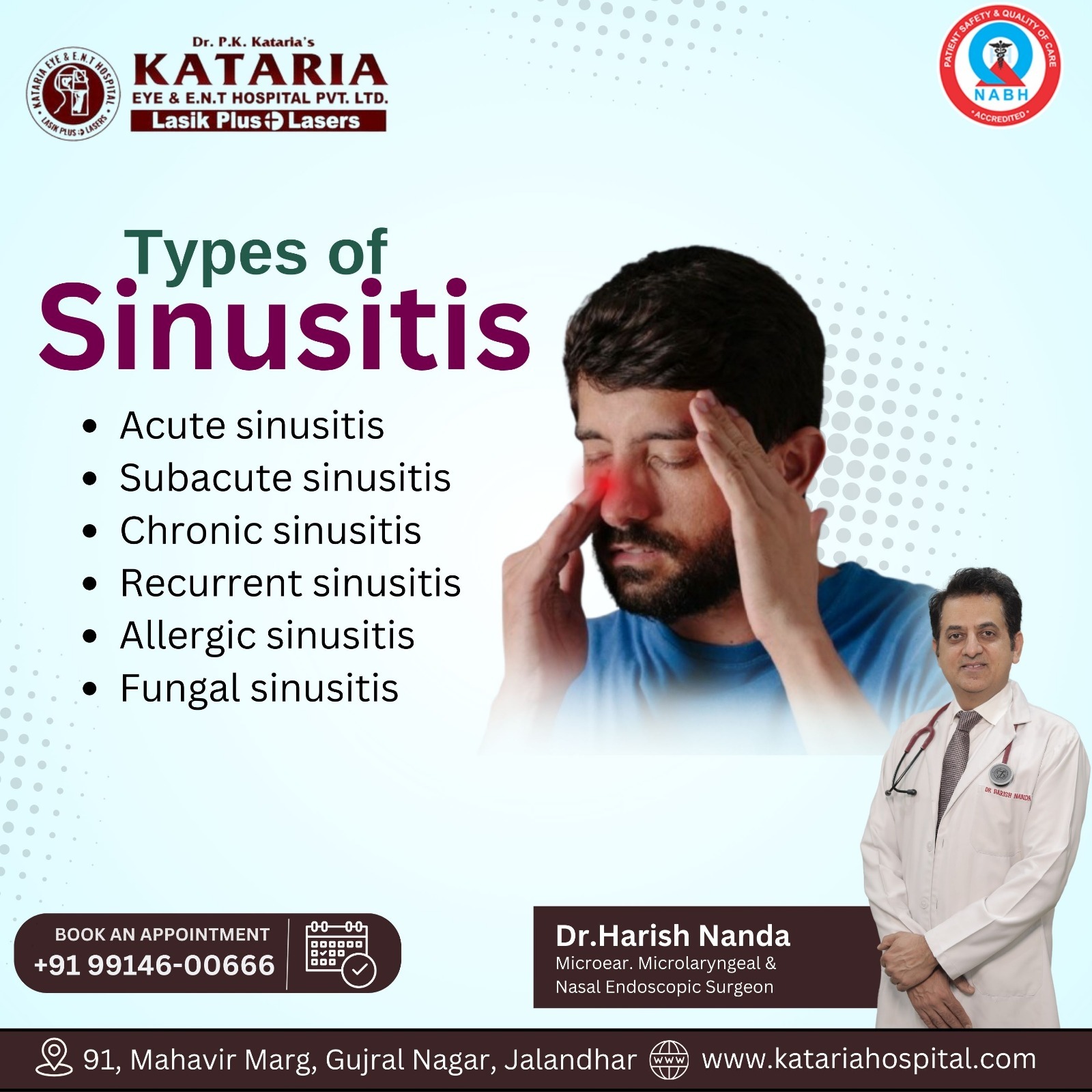 Kataria - 🌐 Understanding the Types of Sinusitis with Dr. Harish Nanda ...