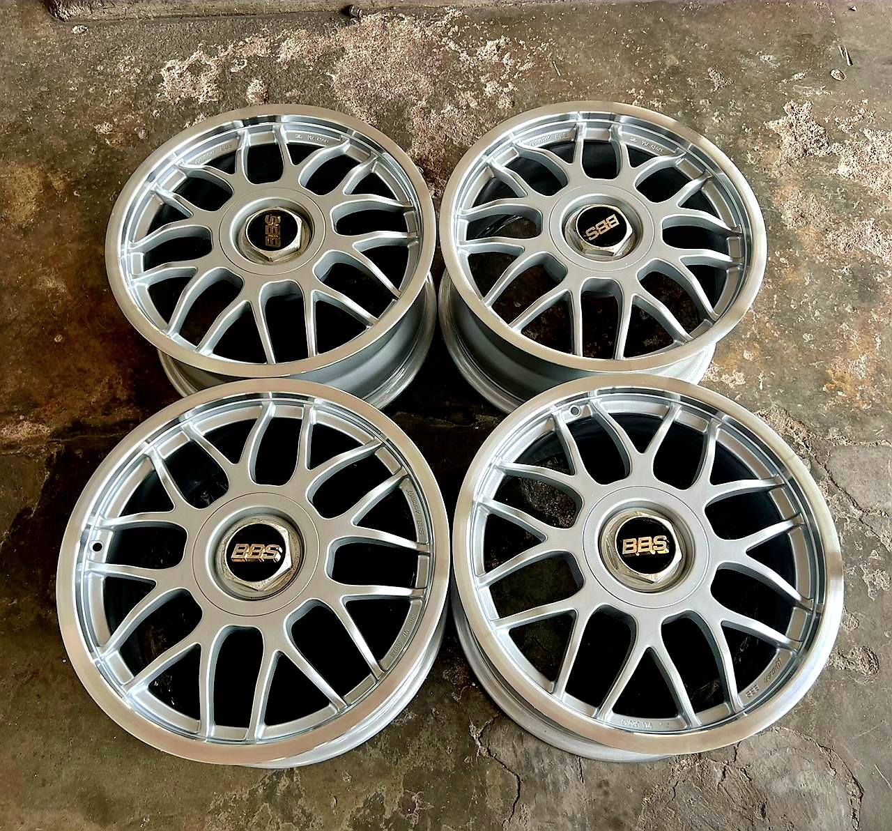 Rim 17 ori BBS WISER forged lightweight rim clear BBK 8JJ ET38 PCD ...