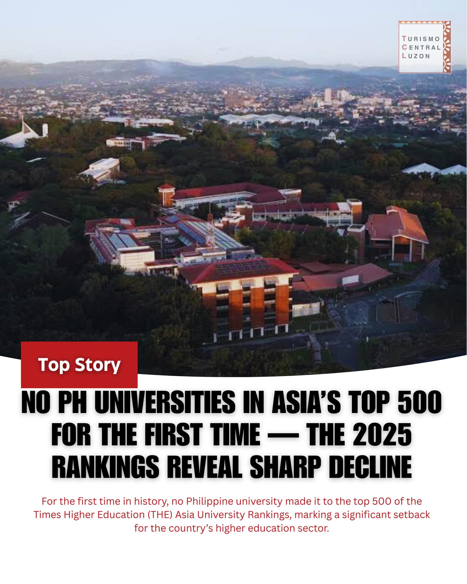 Turismo - NO PH UNIVERSITIES IN ASIA’S TOP 500 FOR THE FIRST TIME — THE ...