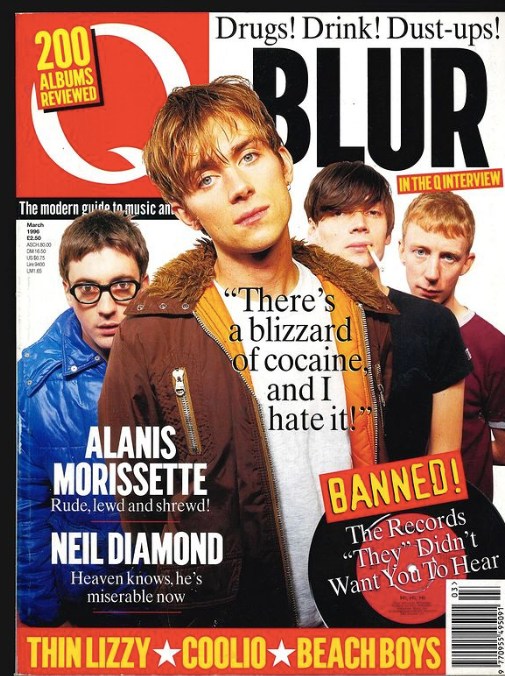 ワッツイン・エス 1996年6月号(表紙blur) Blur on the cover of Q magazine, 1996📀