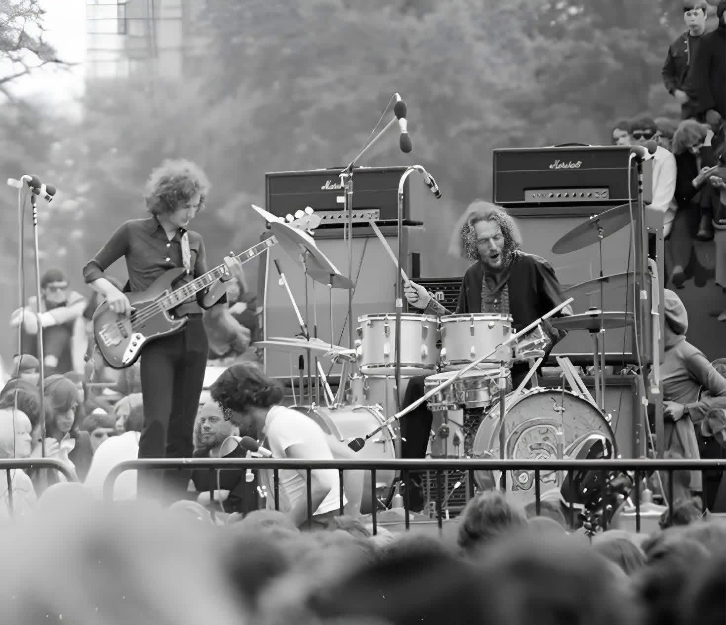 Blind Faith's free concert at Hyde Park on June 7, 1969, was the