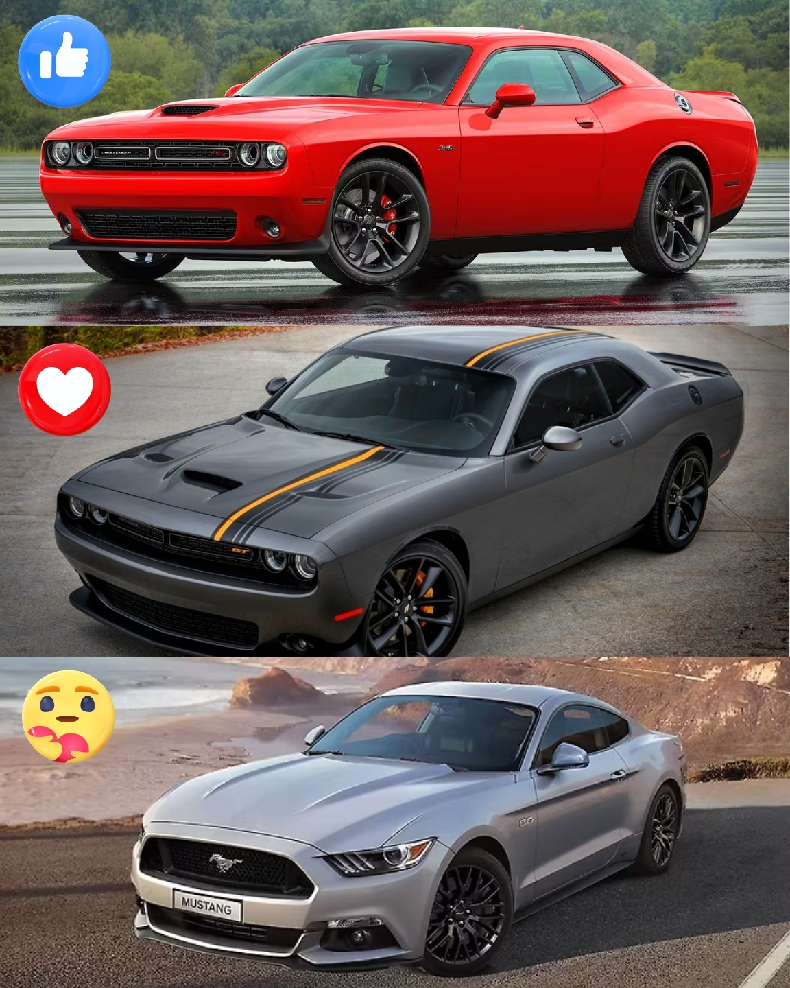 Auto - Dodge Challenger vs Camaro vs Mustang – The Muscle Car Trinity ...