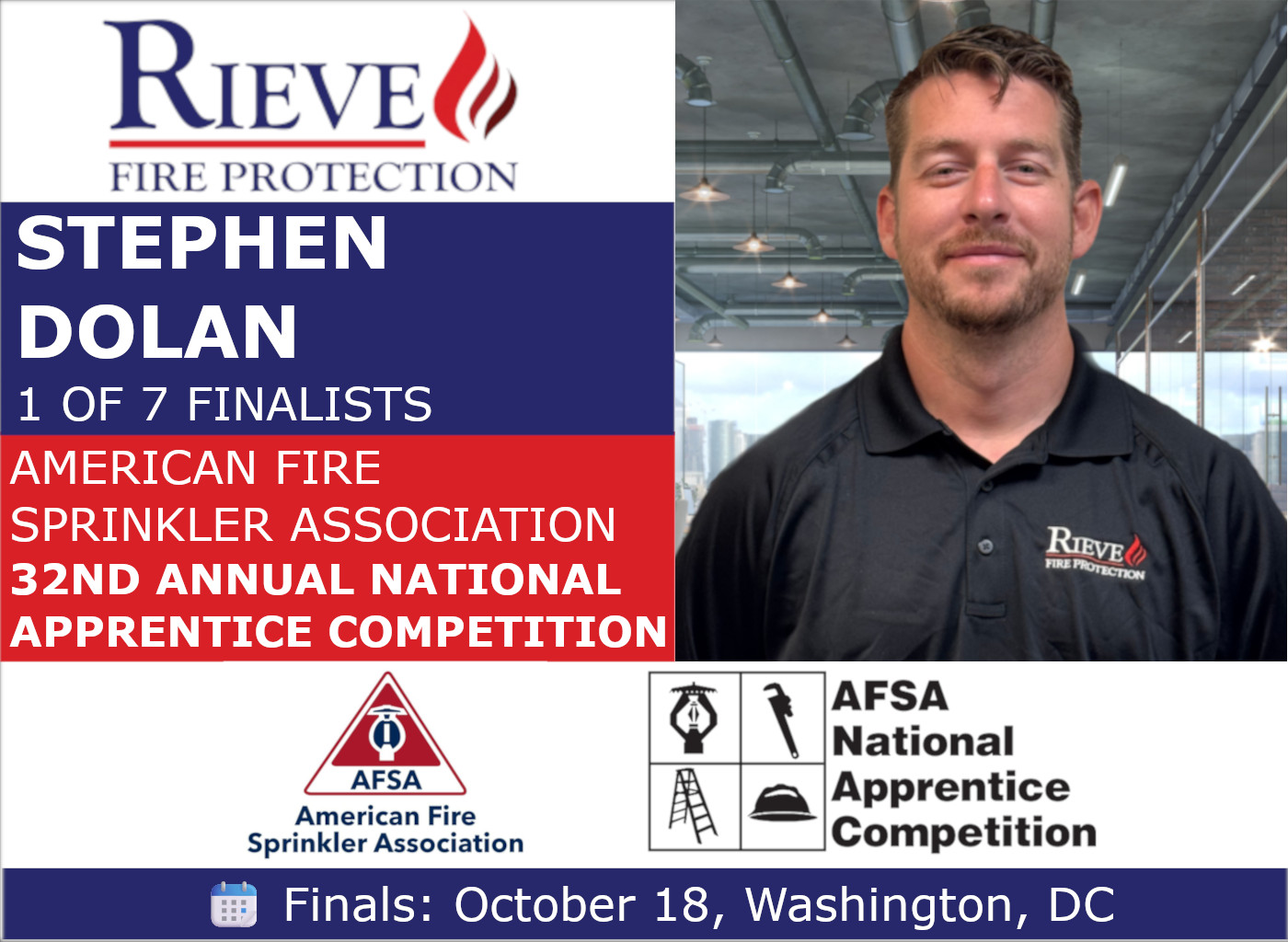 🎉 We’ve Got a Finalist! 🔥 Help us... - Rieve Fire Protection | Facebook