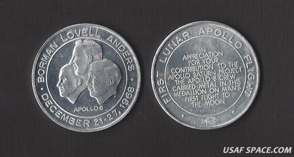 Apollo 8 commemorative medallions distributed to NASA employees 57