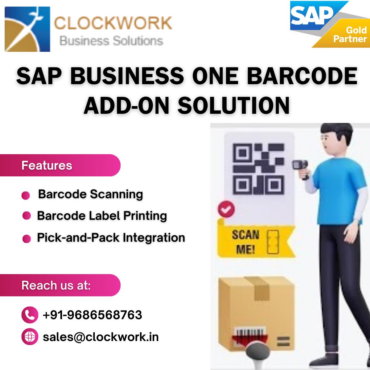 Clockwork - 🚀 Streamline Your Operations with SAP Business One Barcode ...