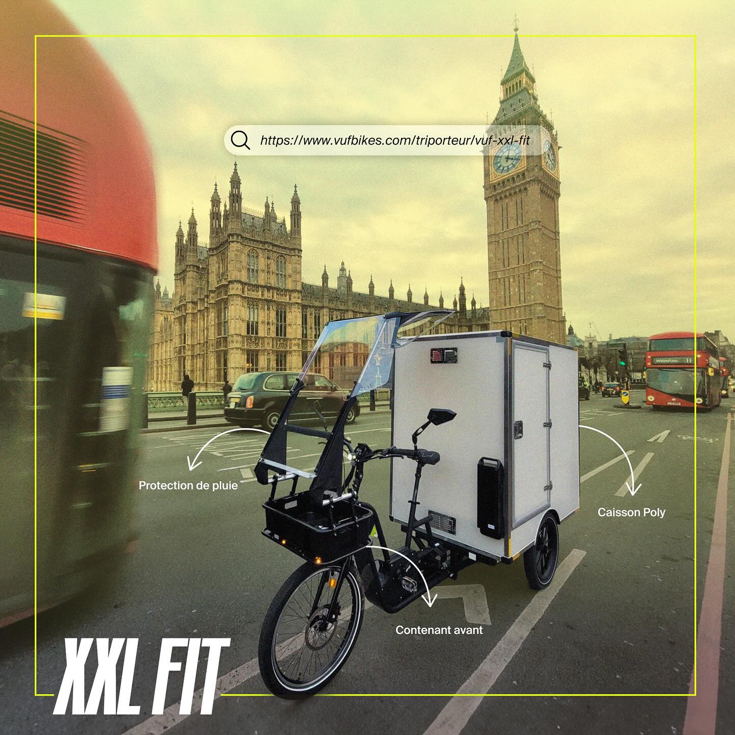 VUF - 🇫🇷 Le VUF XXL FIT est un triporteur professionnel facile à ...