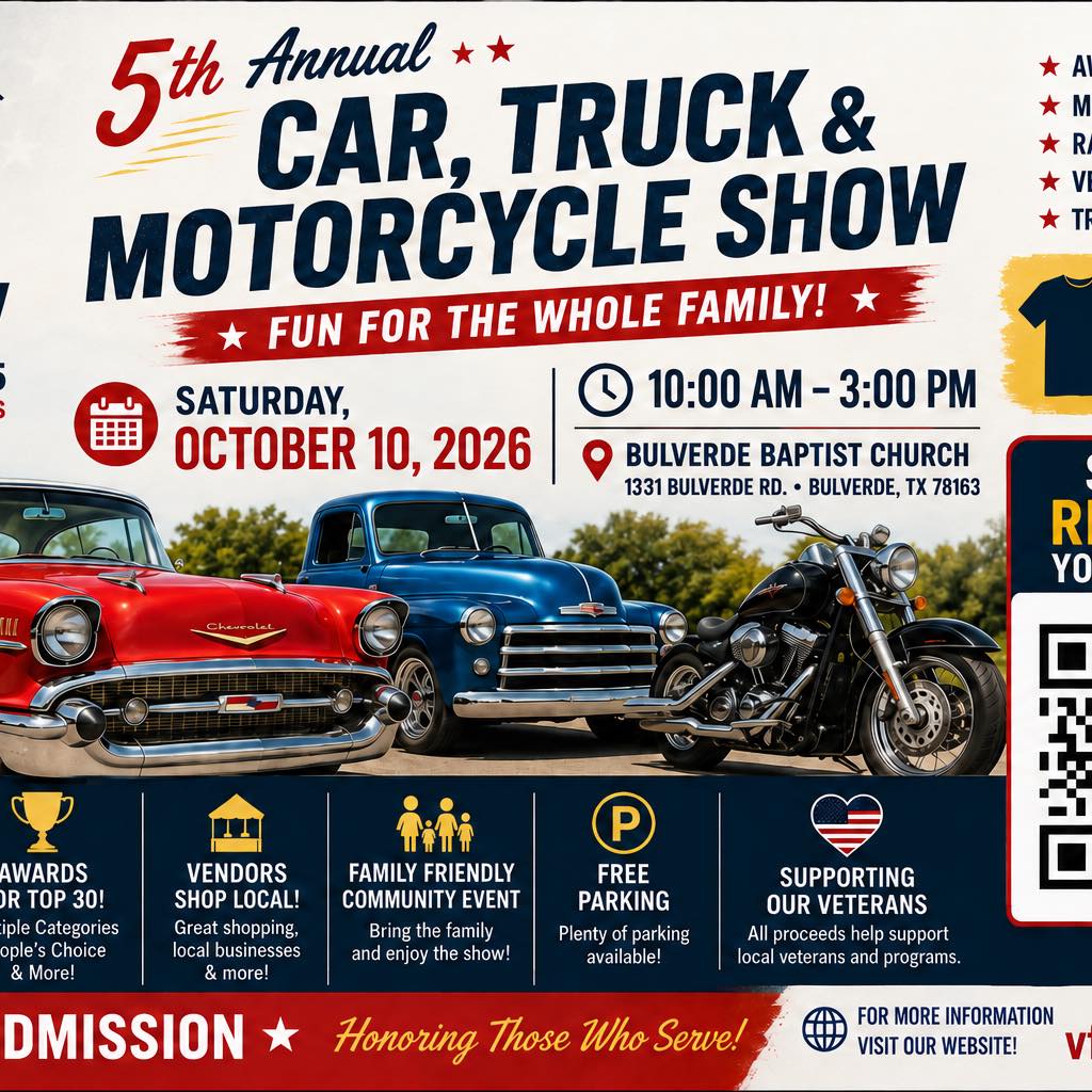 🚗🏍️ JUST 2 WEEKS TO GO! 🇺🇸 The 5th Annual VFW Post 12205 Car, Truck ...