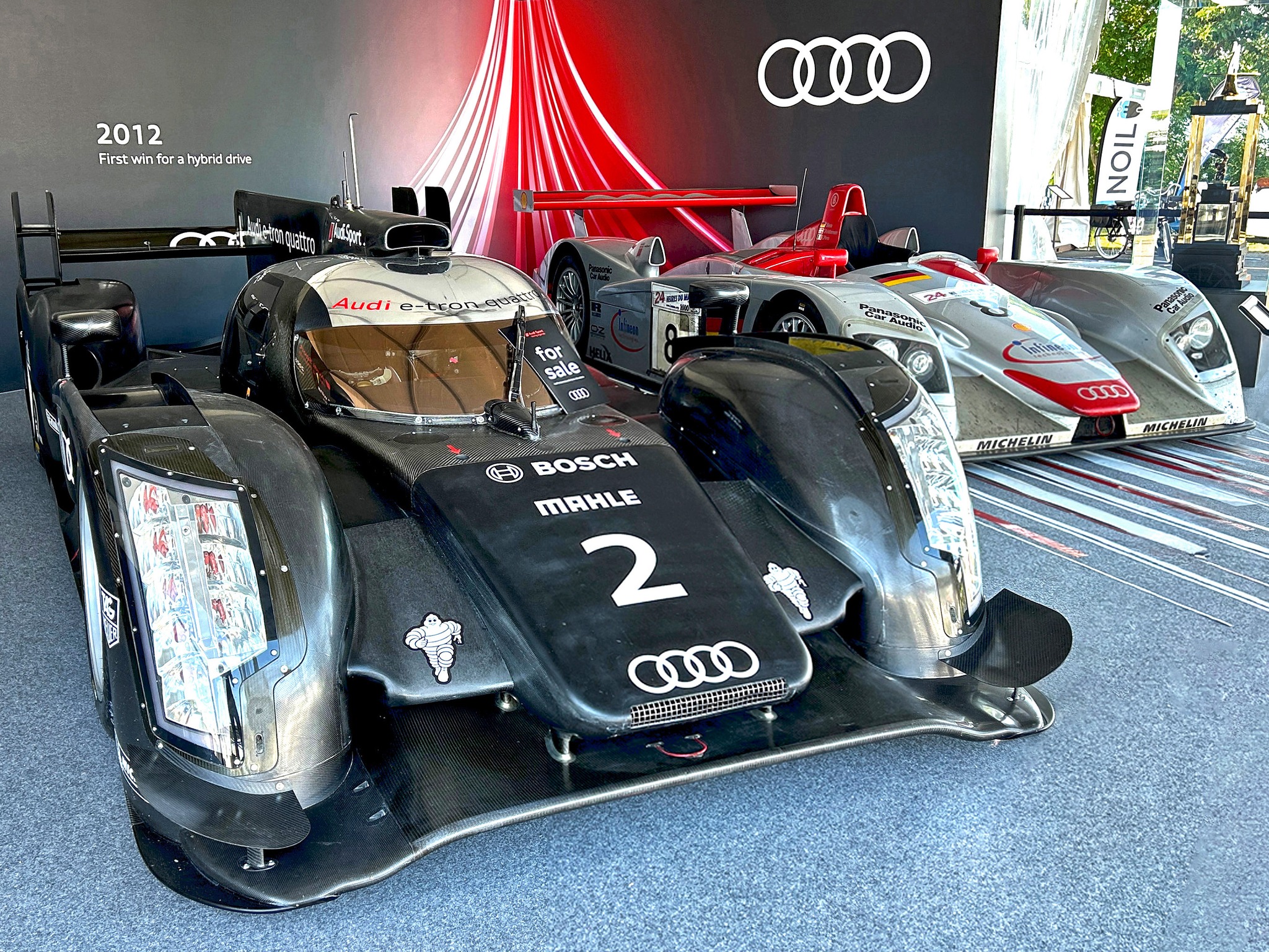Audi R8 Le Mans winner with notable driver lineup