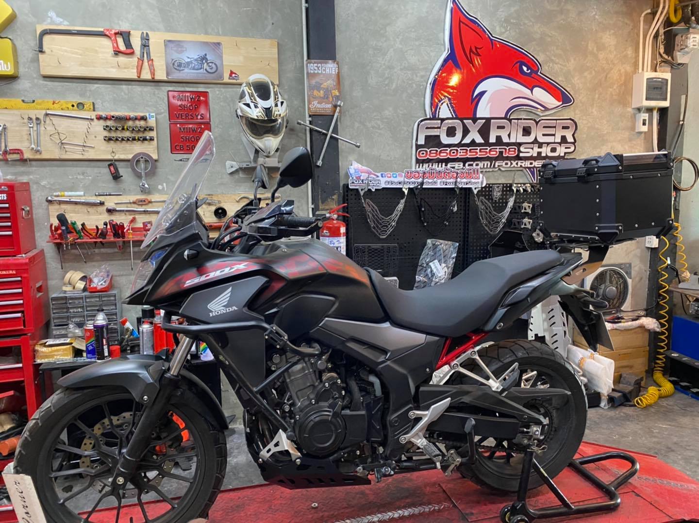 Fox Rider Shop - 🦊 CB500x ติดตั้งการ์ดกันแคร้งเครื่อง... | Facebook