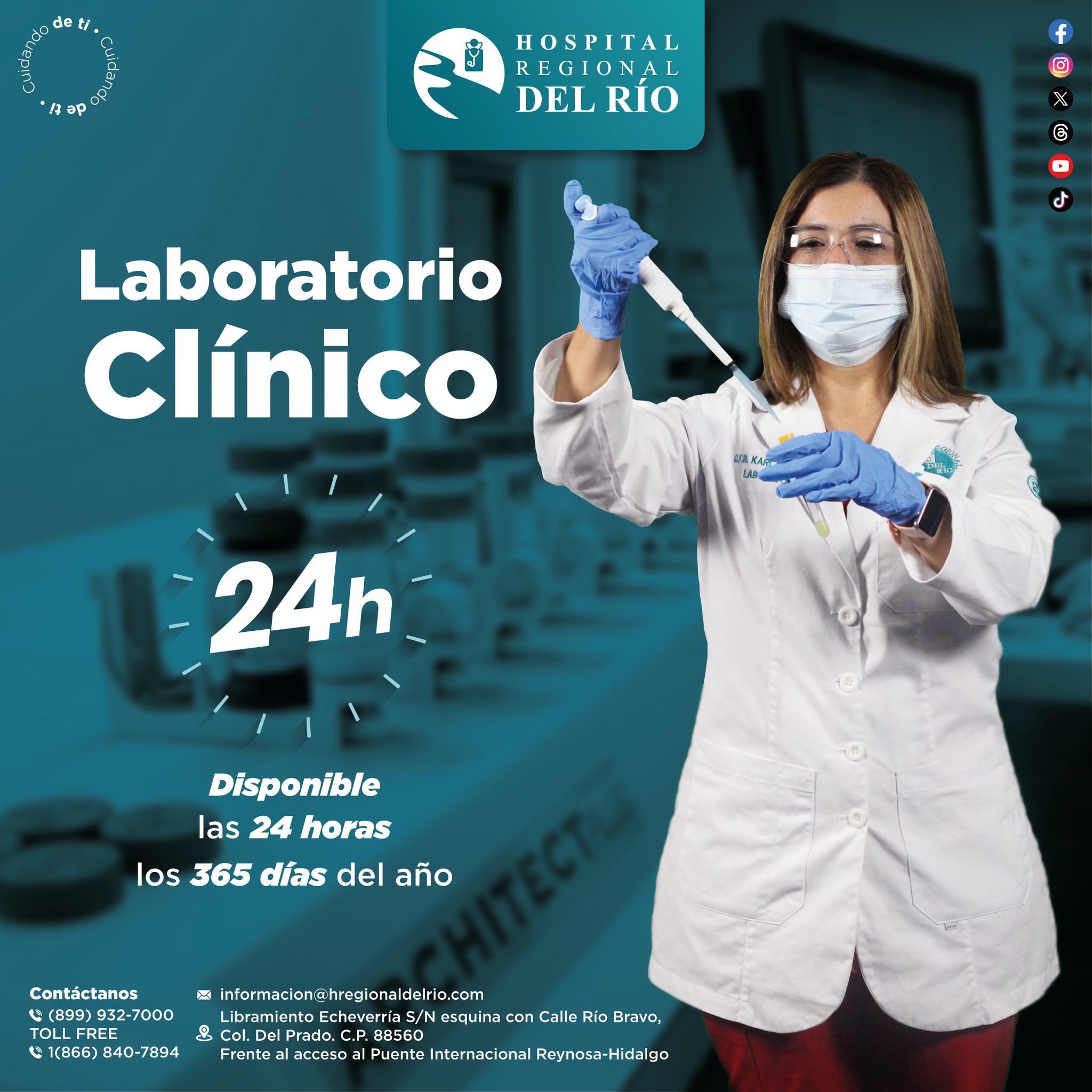 🧪 Laboratorio 24/7 🏥... - Hospital Regional Del Rio | Facebook