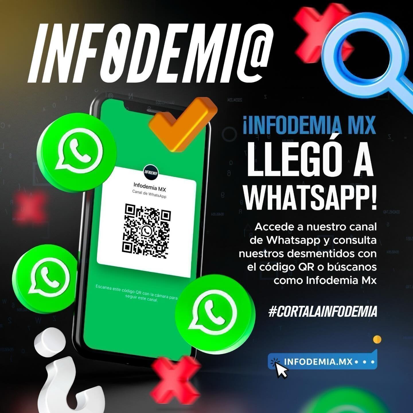 Infodemia - ¡Ya estamos en #WhatsApp! 👀 👉Accede desde este código QR ...
