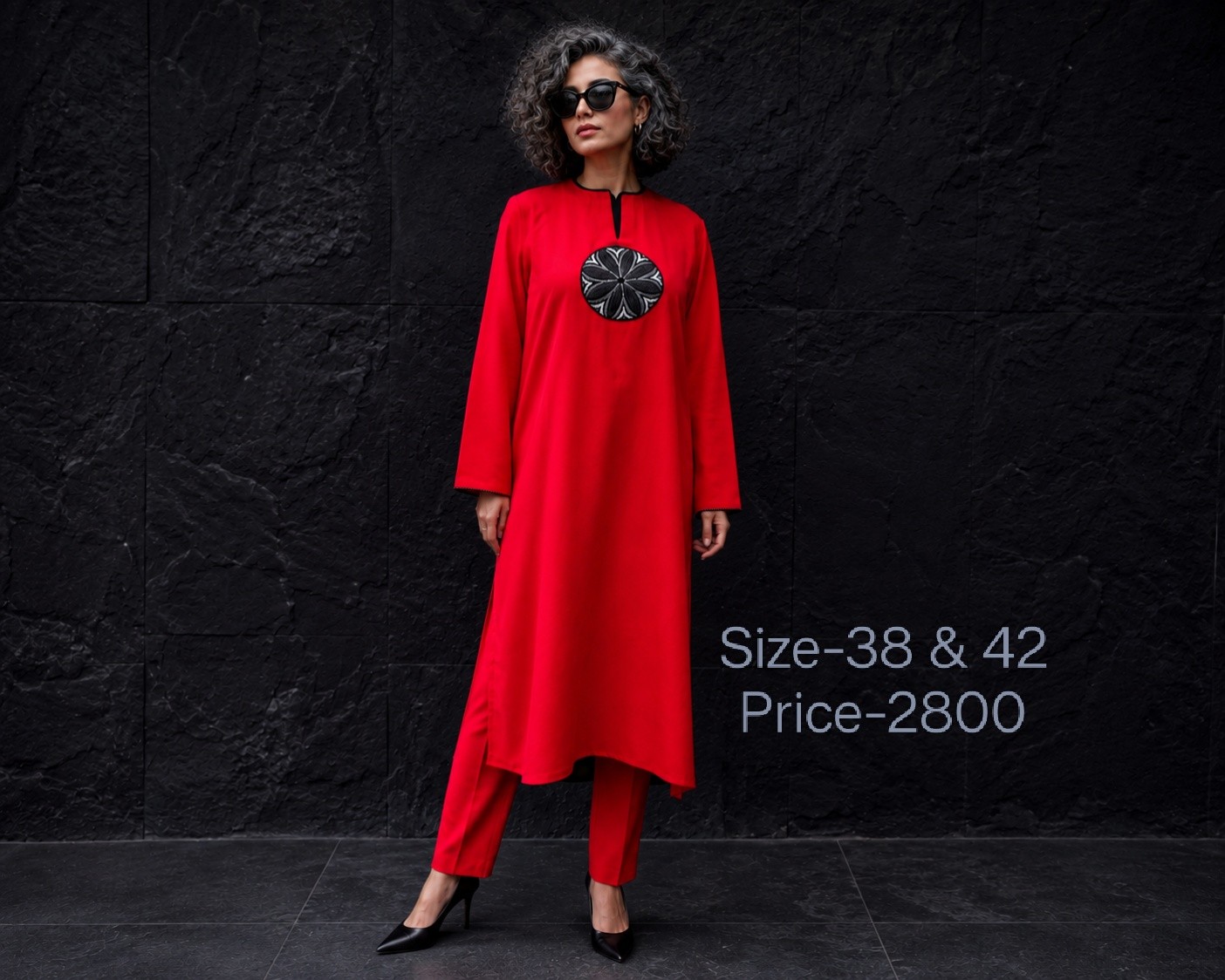 Bold. Elegant. Timeless. ❤️🖤 A striking combination of classic black and passionate red—designed to make a statement with effortless elegance