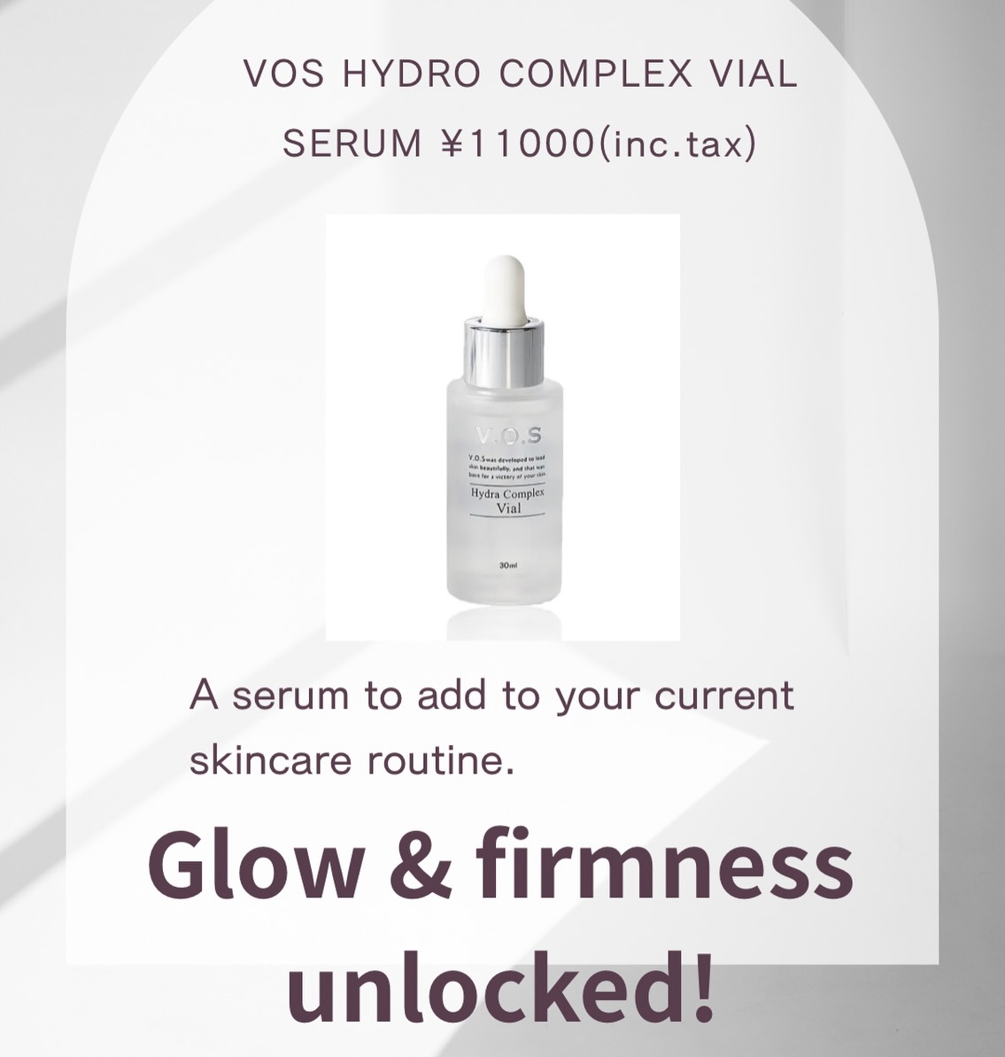 美容液 V.O.S Hydra Complex Vial 30ml V.O.S Hydro Complex Vial serum for hydration and firmness