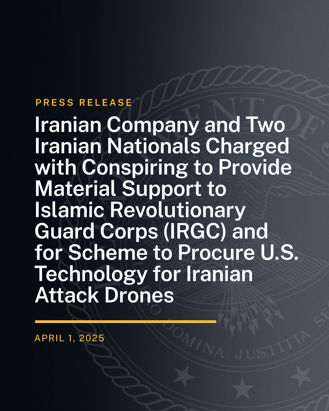 The United - Iranian Company and Two Iranian Nationals Charged with ...