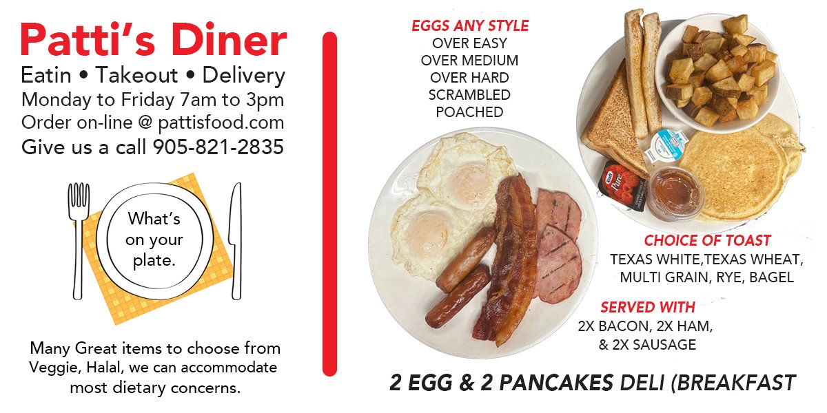 Patti's Food - 🍳🥞 Start Your Day Right at Patti's Diner!... | Facebook