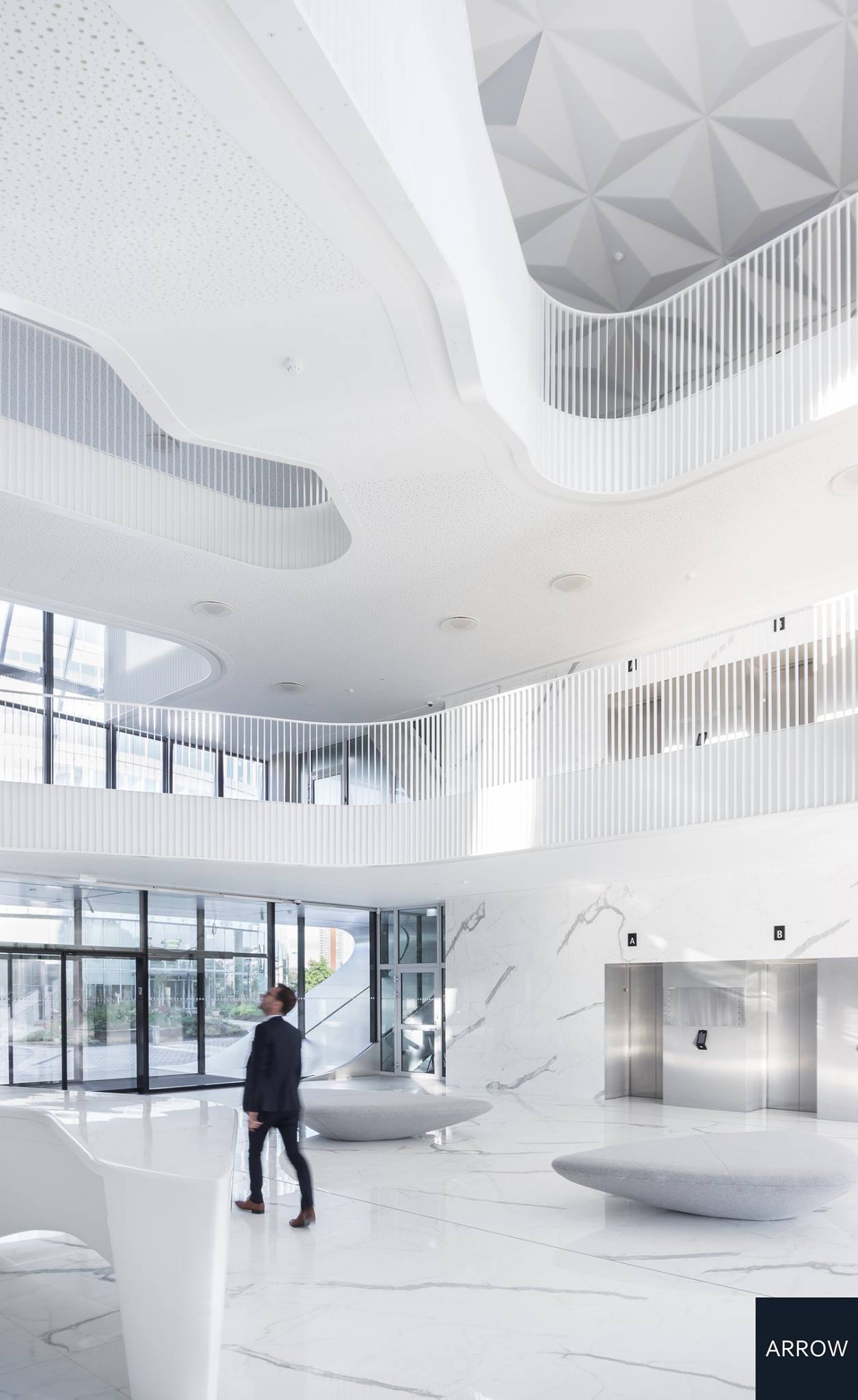 ARROW Architects - Our CEO exploring the newly finished Green Hall 2 ...