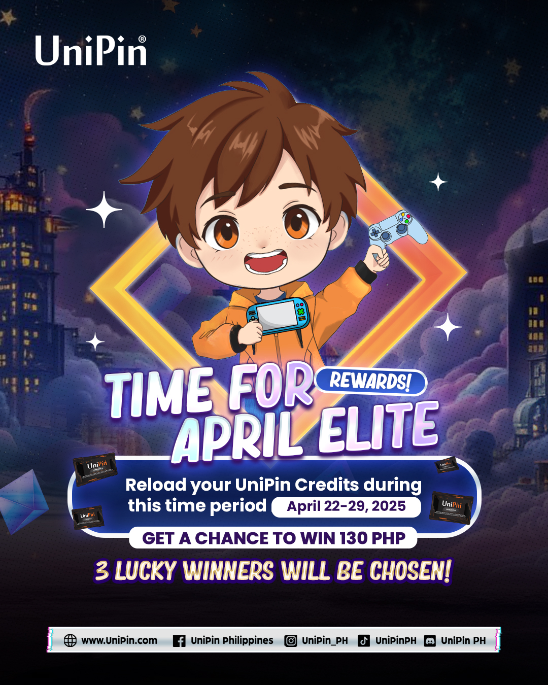 UniPin - 🔥 It's time to go Elite this April! Reload your UniPin Credits ...