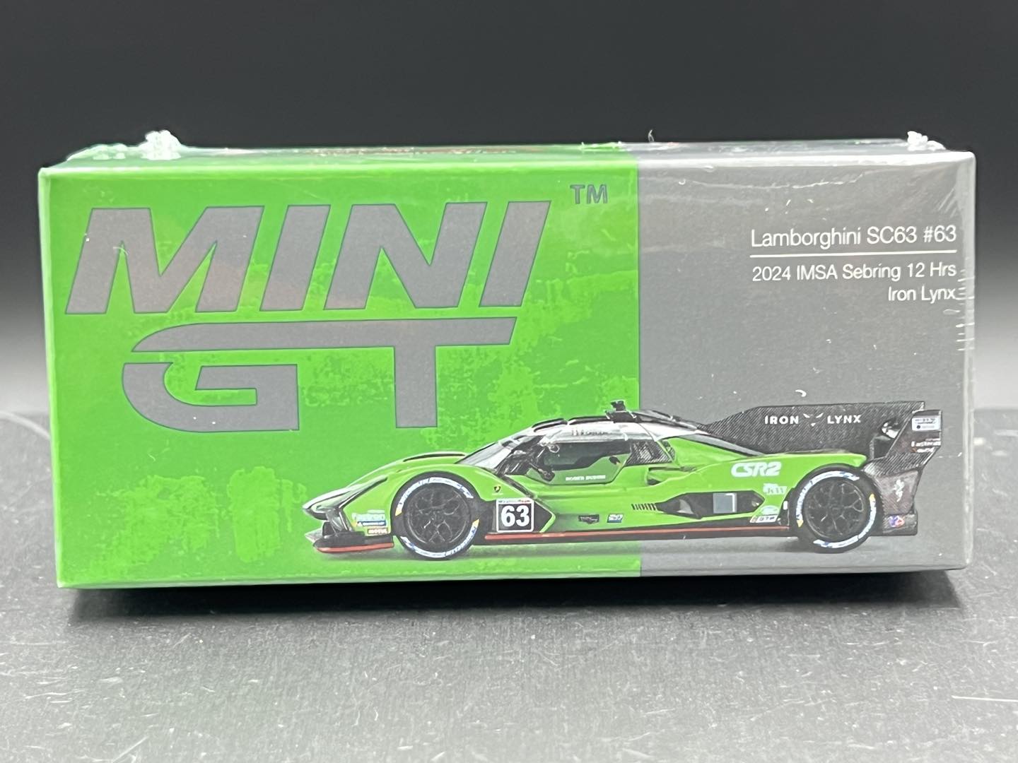 Lamborghini SC63 #63 Iron lynx 2024 IMSA Sebring 12 Hrs in 1:18 scale