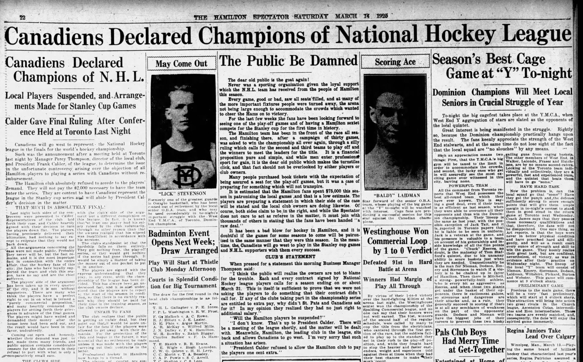 Vintage - 100 year ago, in the evening of March 13, 1925, National ...