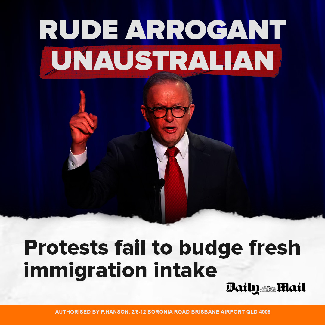 Albanese is out of... - Pauline Hanson's One Nation Party | Facebook