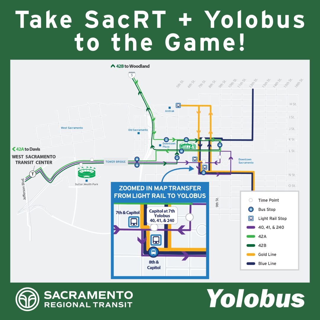 Sacramento - ⚾ Game Day Ready! ⚾ Skip the parking hassle and take SacRT ...