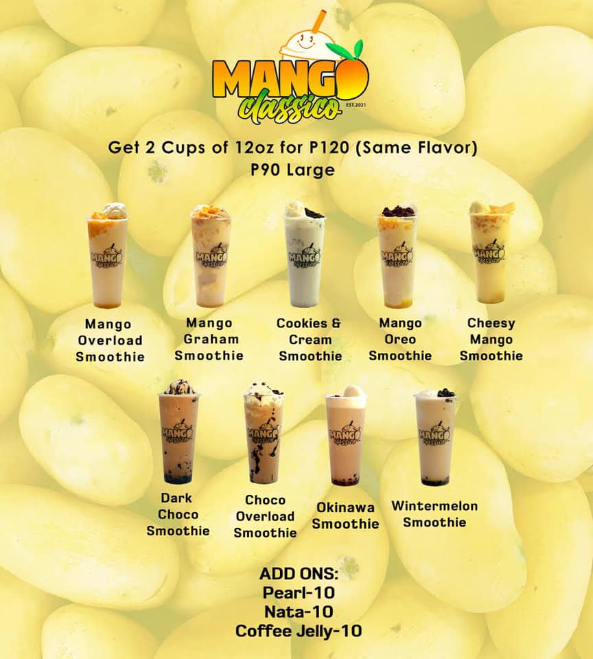 Hello, Everyone! Here's our Menu... - Mango Classico Main