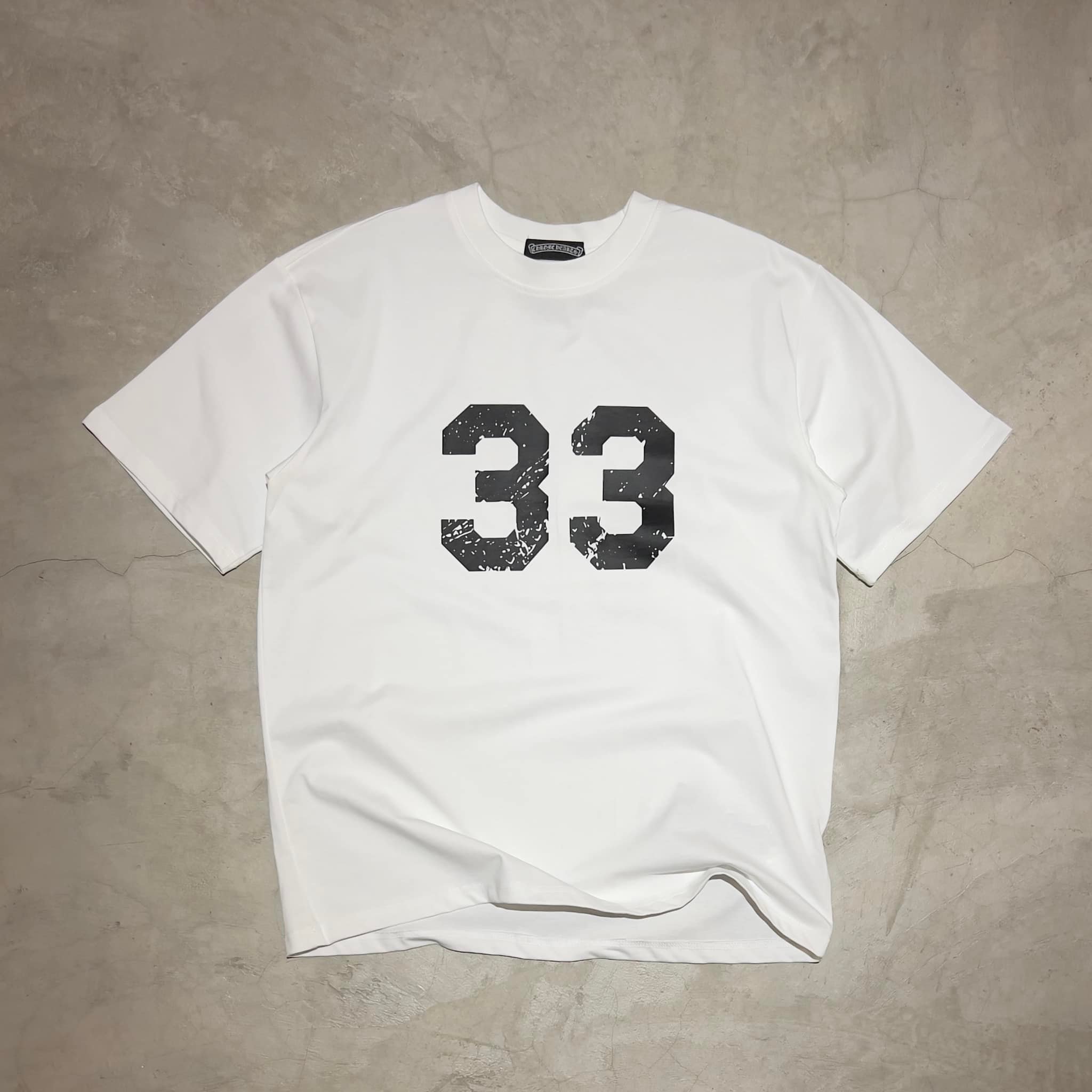 Chrome Hearts 33 Tee Size : L Color: White Dimes : L 29 W 22.5
