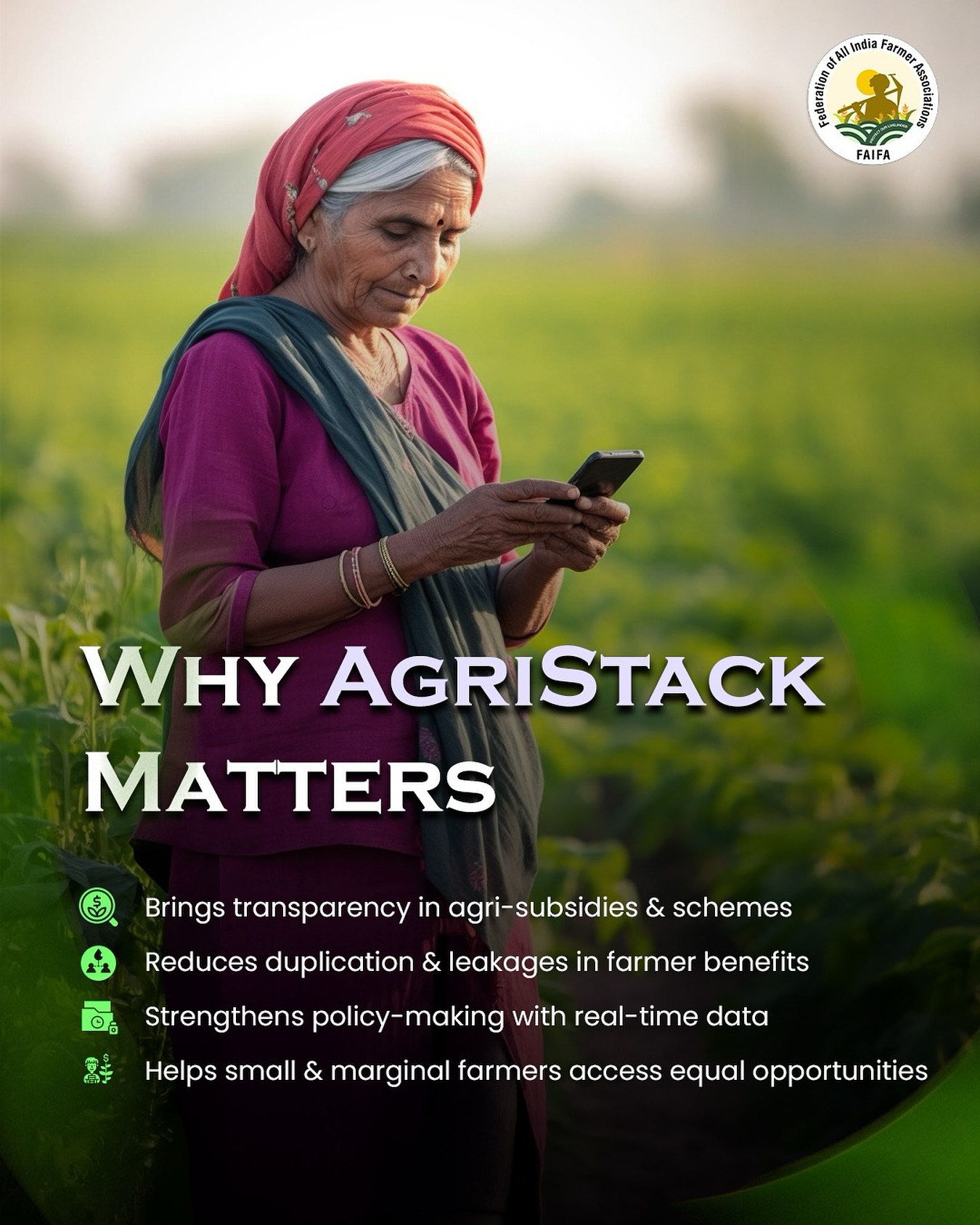 AgriStack is... - Federation of All India Farmer Associations | Facebook
