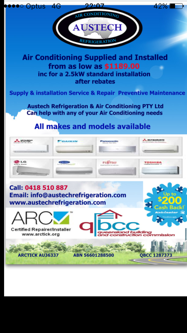 Austech Refrigeration & Air Conditioning pty Ltd | Karana Downs QLD
