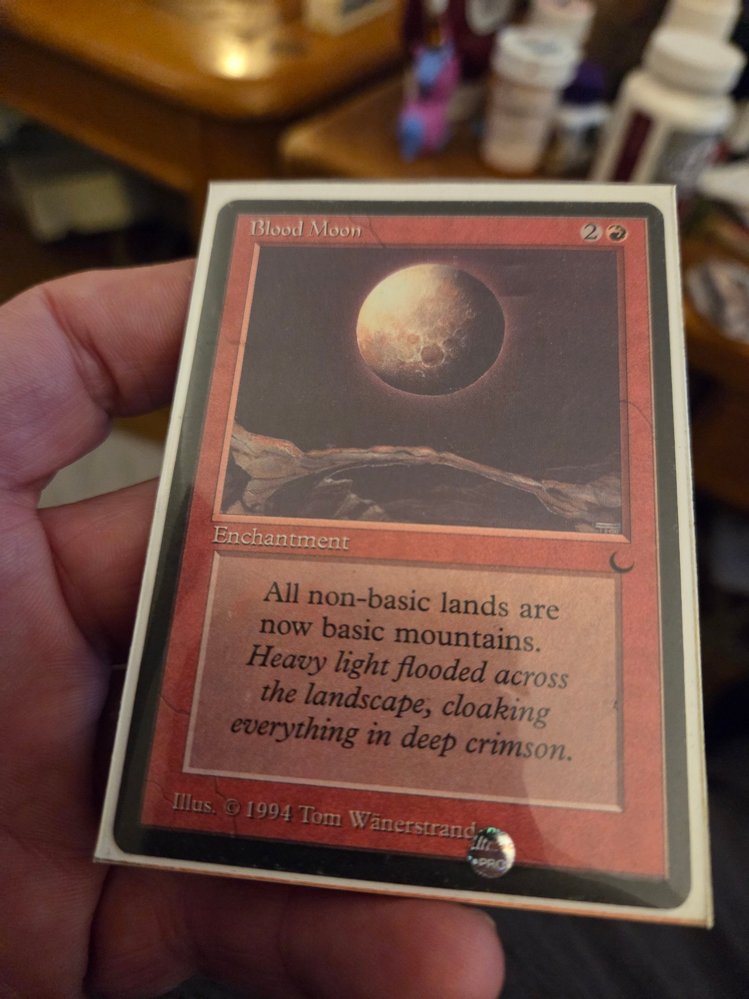 blood moon mtg card Magic the Gathering Chronicles Light Play EX CCG 158 CR  Adventures And Hobbies Wilds of Eldraine Blood Moon Cycle: Nonbasic land