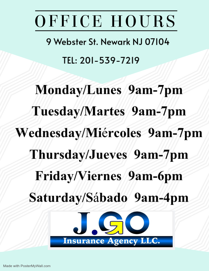 JGO INS | Newark NJ