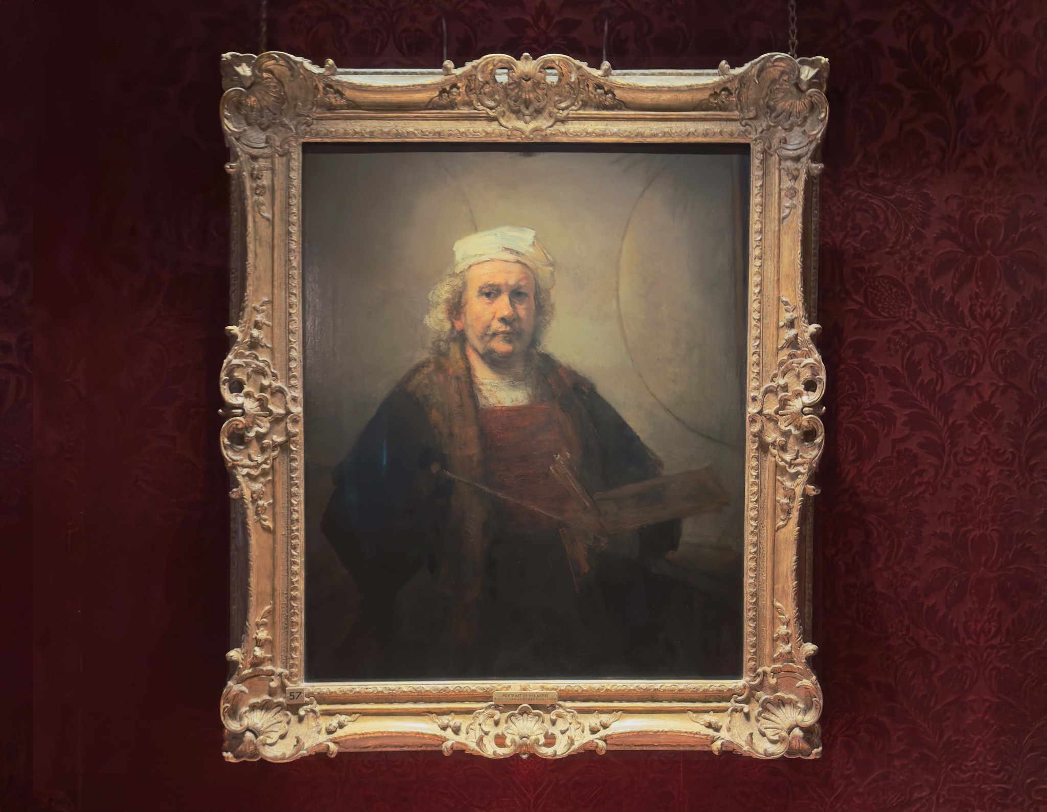 Rembrandt van Rijn Self-Portrait with Two Circles, 1665-1669