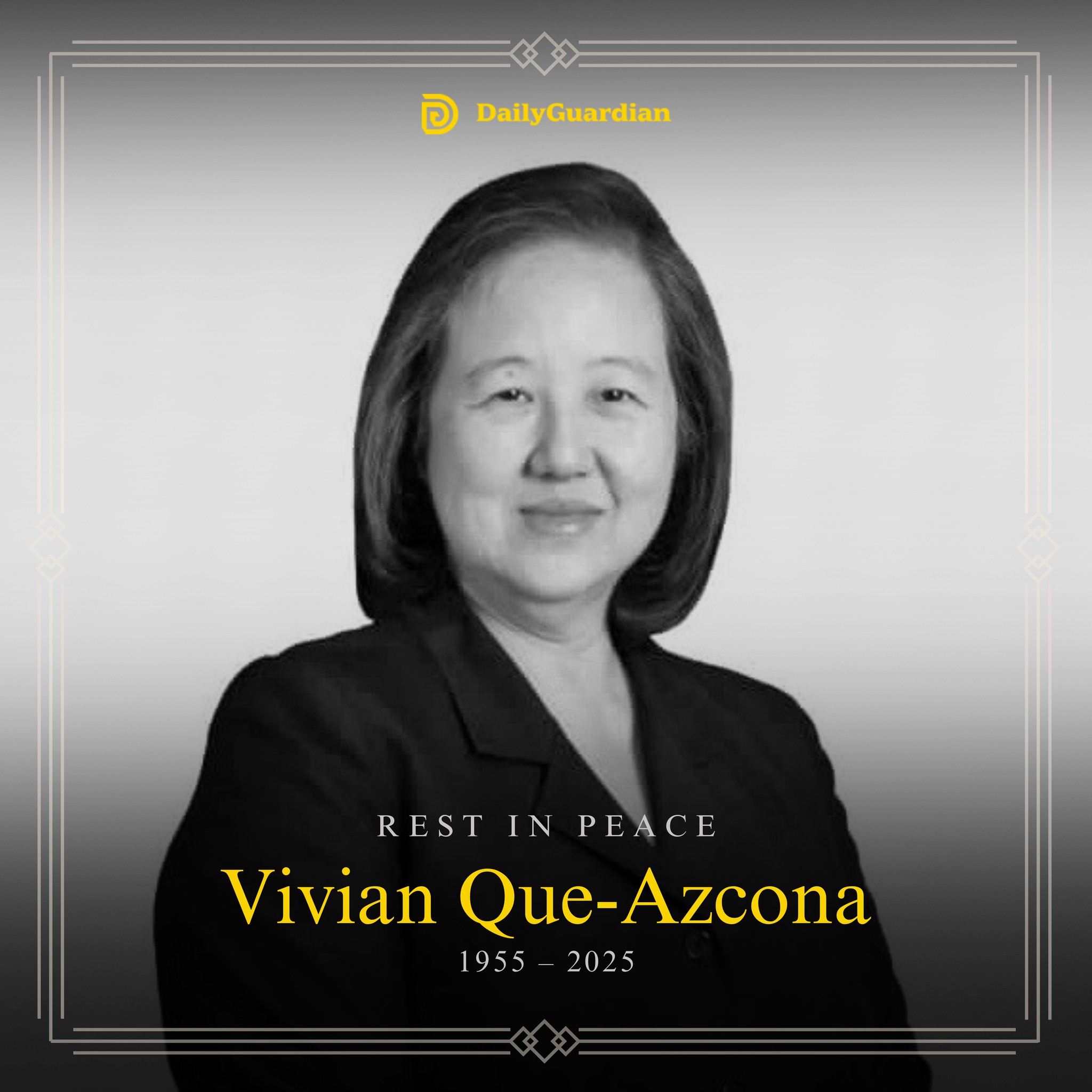 Daily Guardian - Vivian Que-Azcona, president of Mercury Group of ...