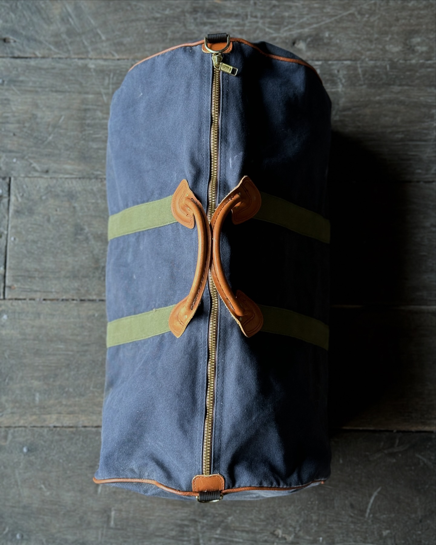 80s L.L. Bean Duffle Bag / Navy • Dimensions : w58 x h32 x d28 cm 