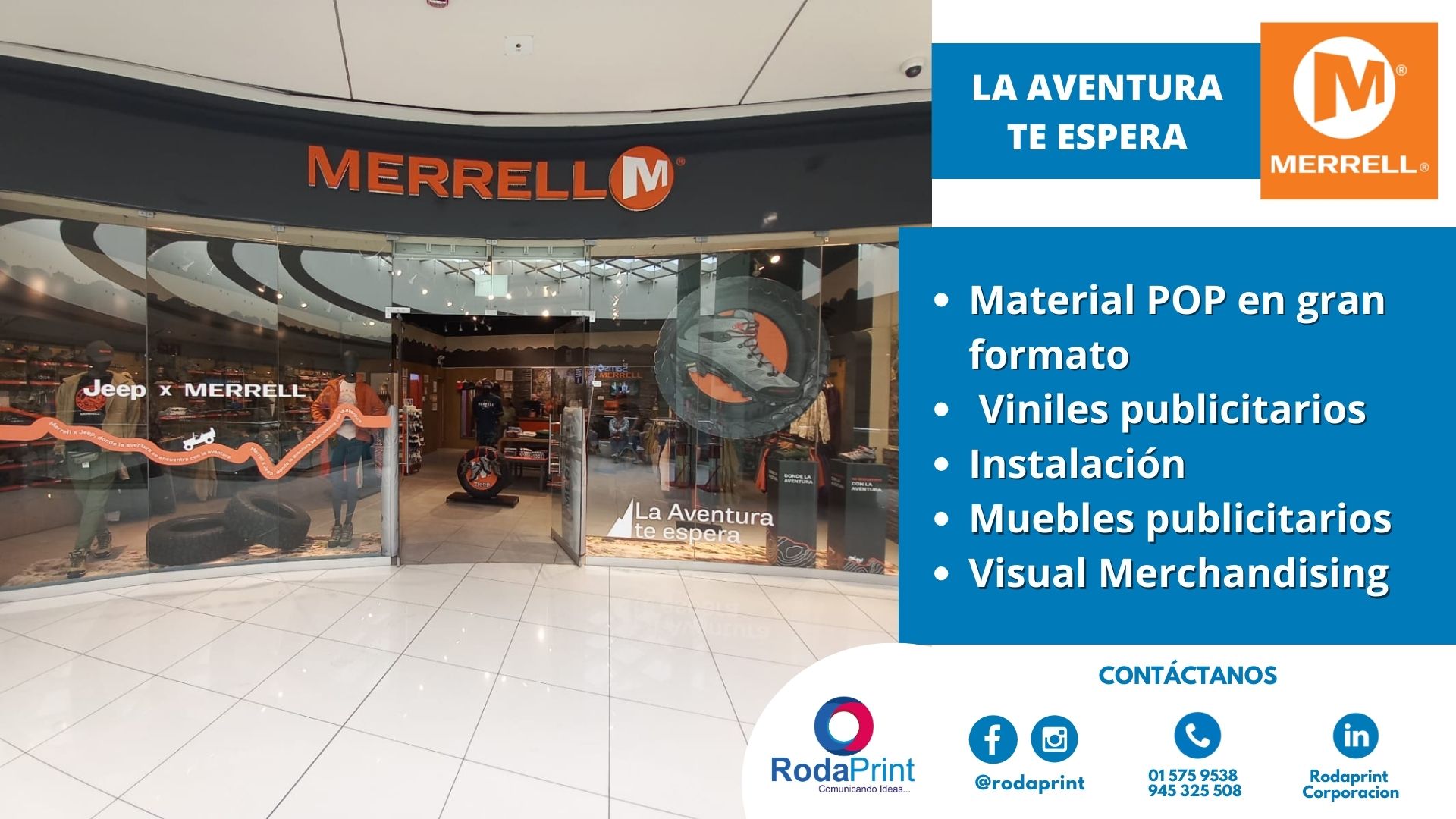 Rodaprint - LA AVENTURA TE ESPERA Merrell⛰️😎 🔵 Visual...