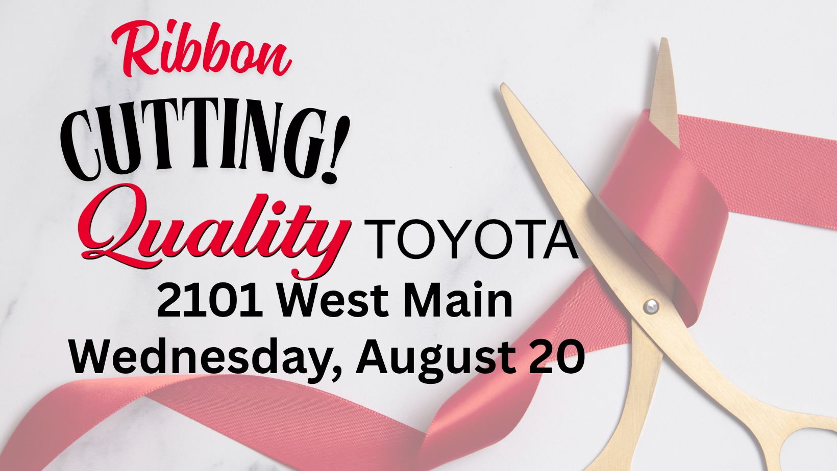 Chamber Ribbon Cutting - Quality Toyota