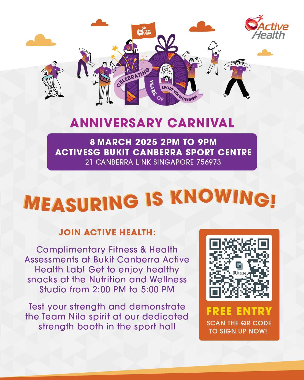 🎪 Join Active Health at the Team Nila... - Active Health SG | Facebook