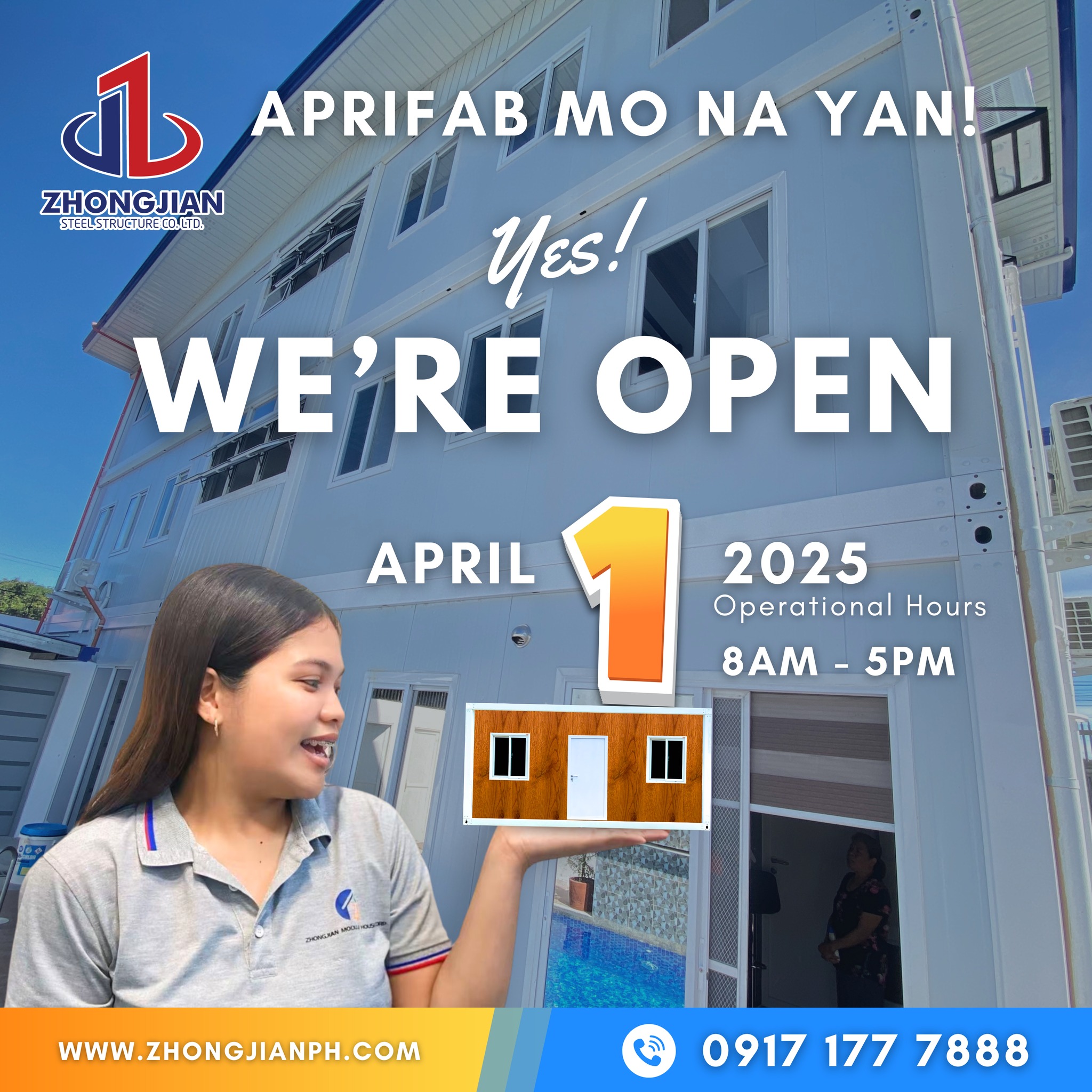 ZhongJian - 📢 WE ARE OPEN! 📢 📅 April 1, 2025 | 🕗 8 AM - 5 PM Start your ...