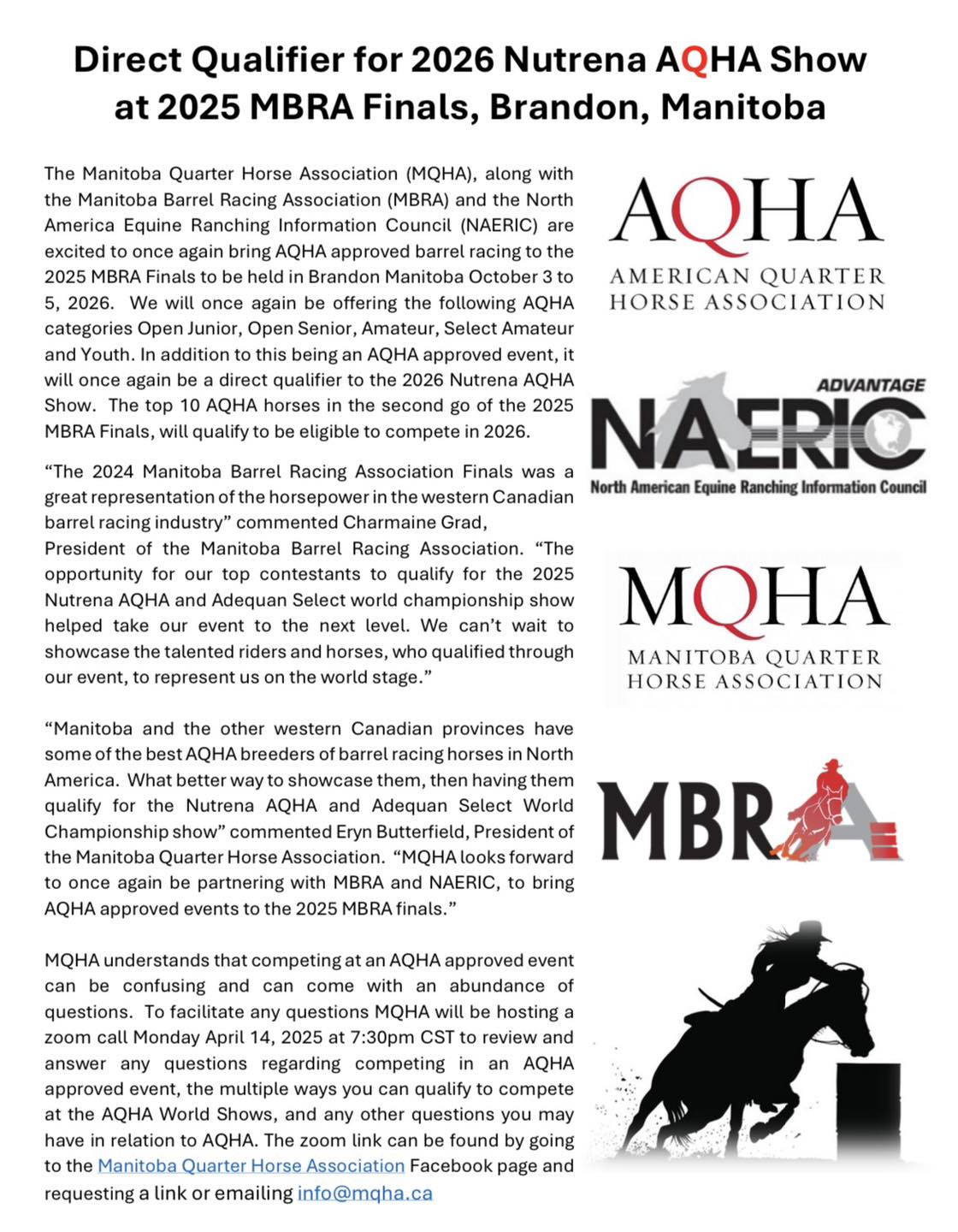 Manitoba Quarter Horse Association Inc | Morden MB