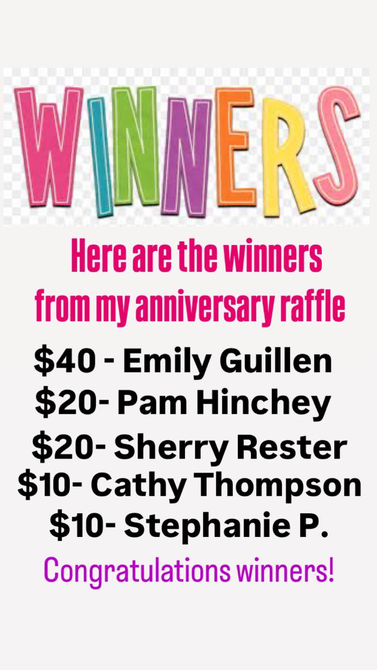 The Curvy - 🎉🎉 Here are the winners from my Anniversary raffle ...