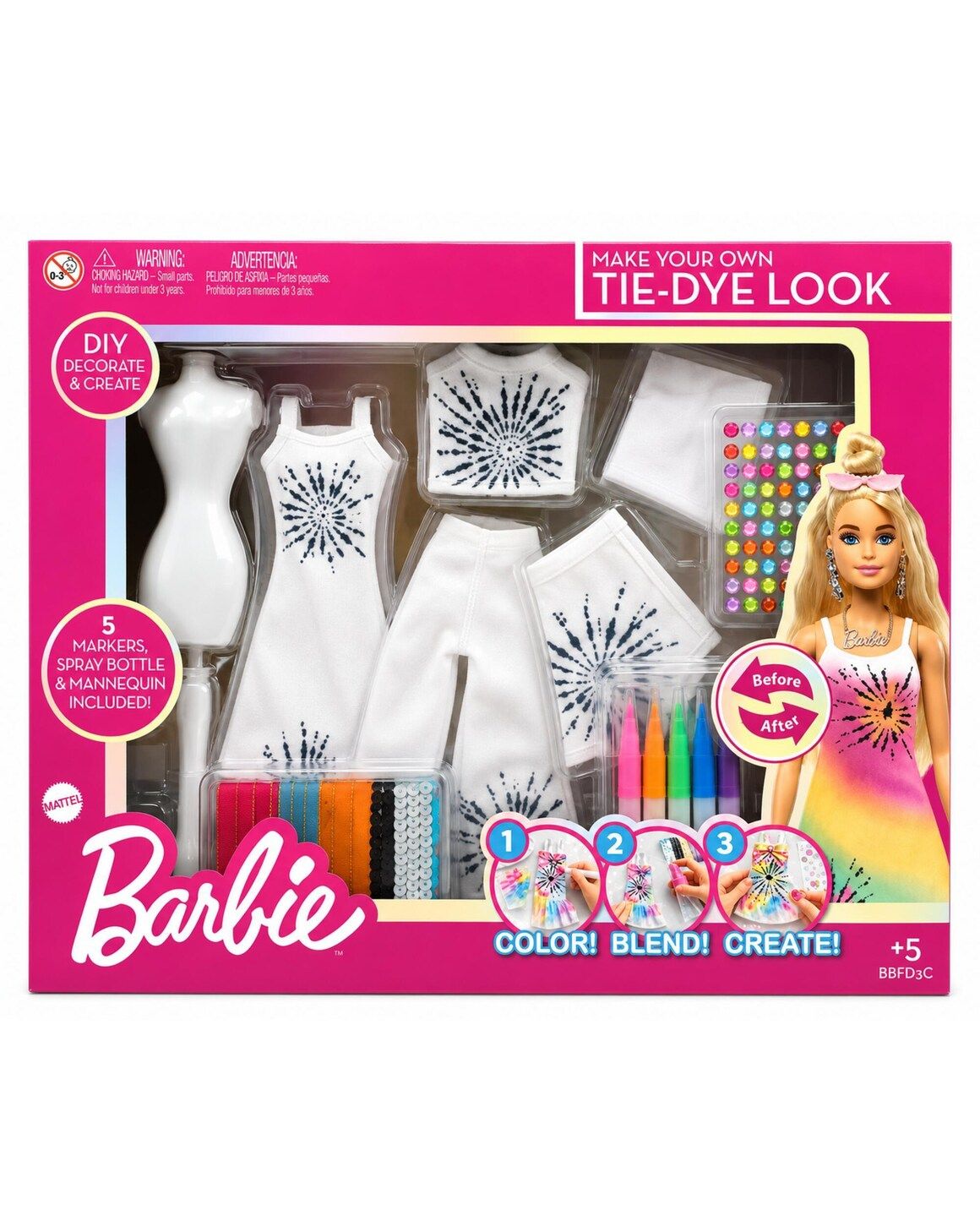Barbie Make Your Own Tie Dye Fashion Kit
