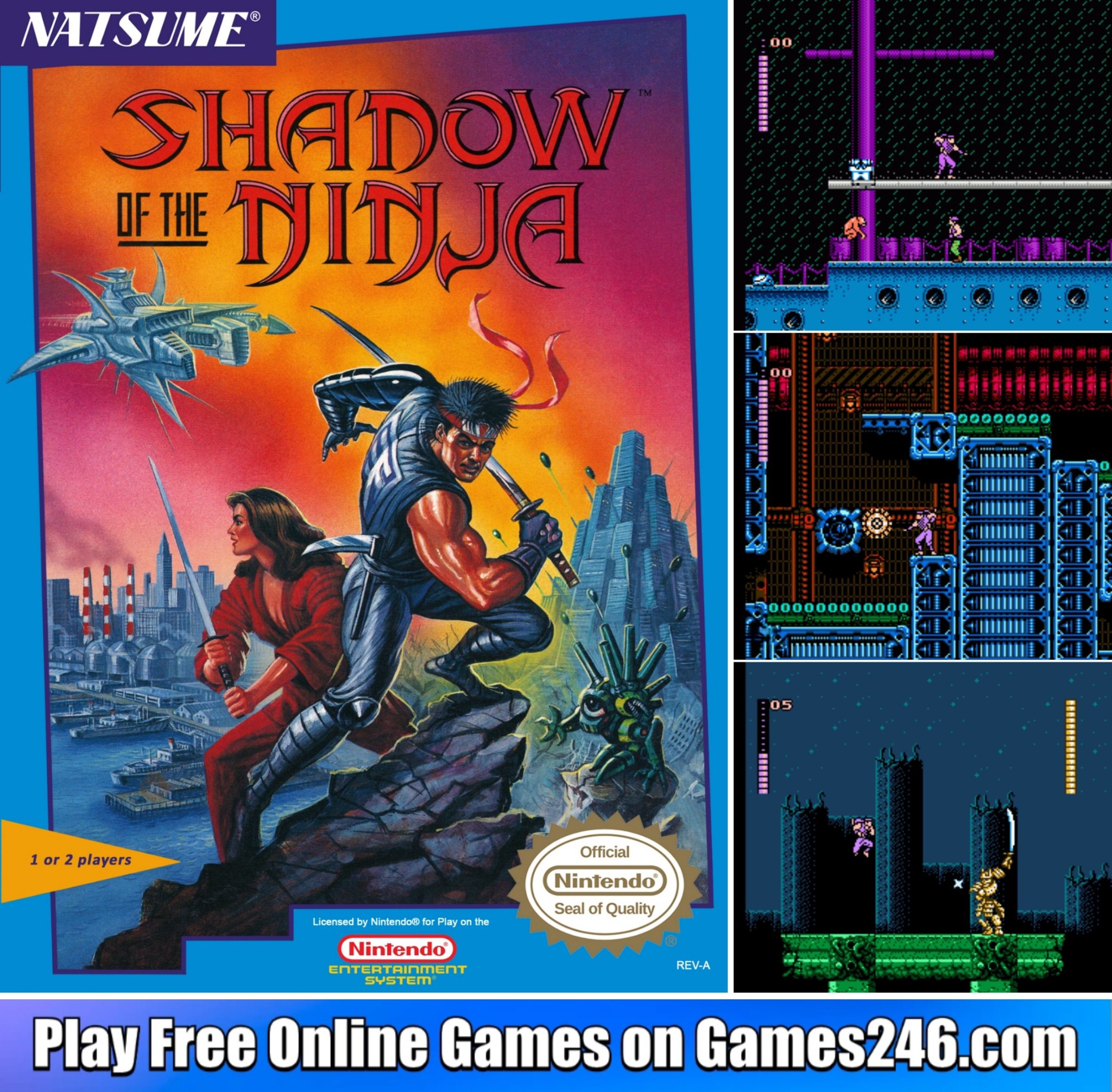 Ninja Spirit arcade game review