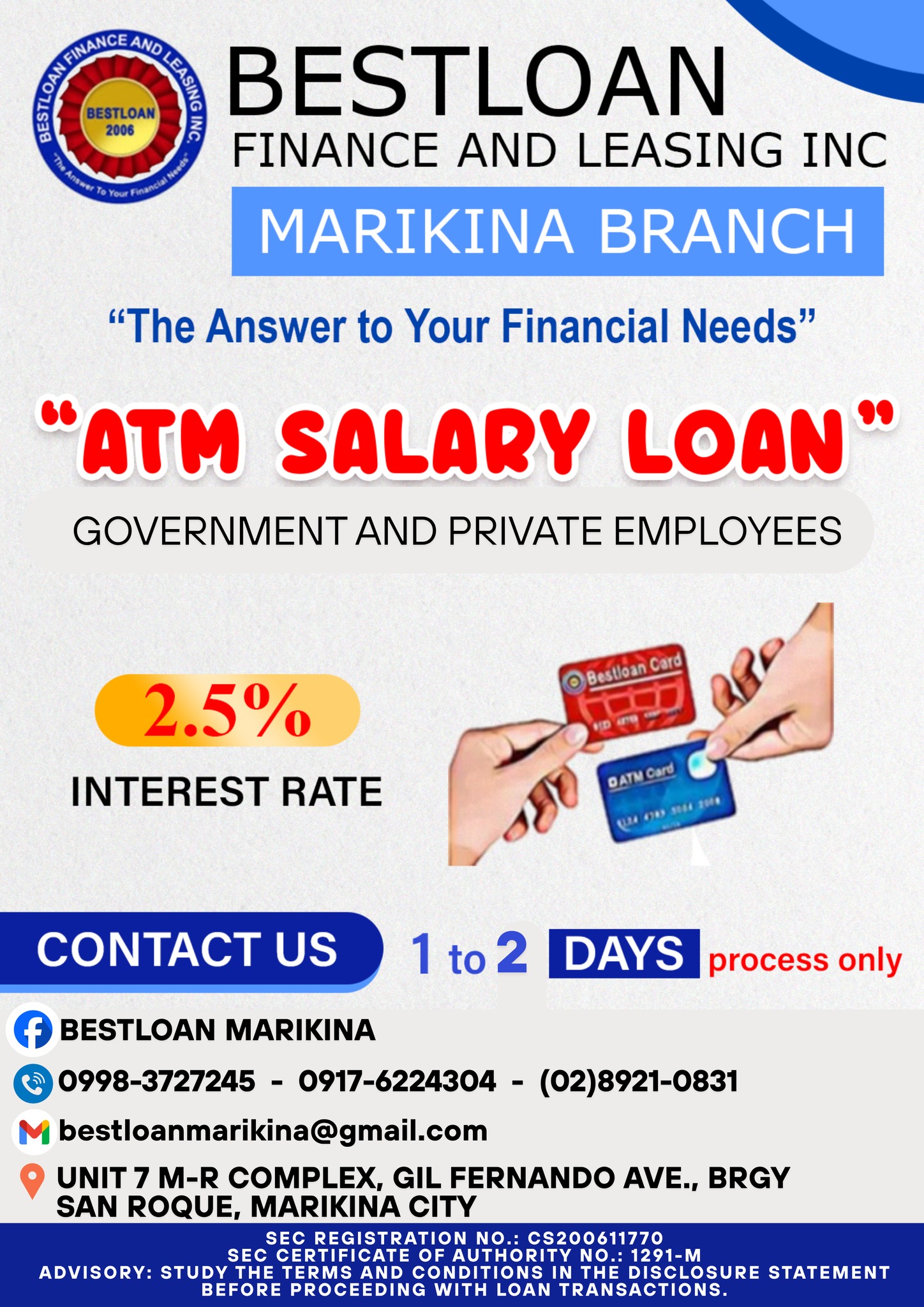 Bestloan Finance and Leasing Philippines Inc - Marikina Branch | Quezon ...